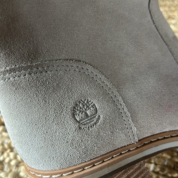 Timberland Women’s Like New Sz 7 Sienna High Waterproof Mid Boot Gray Suede - Picture 11 of 12